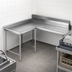 Thumbnail image #3 for Eagle Group Clean Island Dish Table, 60 Inch, Left-Hand, 16 Gauge 304 Stainless Steel Top