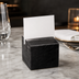Thumbnail image #3 for American Metalcraft Black Marble Square Menu Card Holder, 1-1/4 Inch