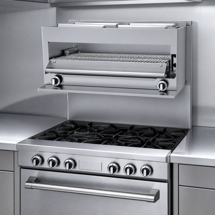 Product image #3 for US Range U Series 35-1/2-Inch Gas Infrared Salamander Broiler for 36-Inch Restaurant Ranges