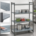 Thumbnail image #3 for Cambro Camshelving Basics Plus 4-Shelf Solid Stationary Polymer Shelving Starter Unit, 18 x 36 x 64 Inches, Brushed Graphite