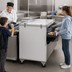 Thumbnail image #3 for Beverage-Air ST34HC-W-02 Dual Access Cold Wall School Milk Cooler, 34-Inch Wide, 12.37 Cu. Ft., White Exterior, Stainless Interior