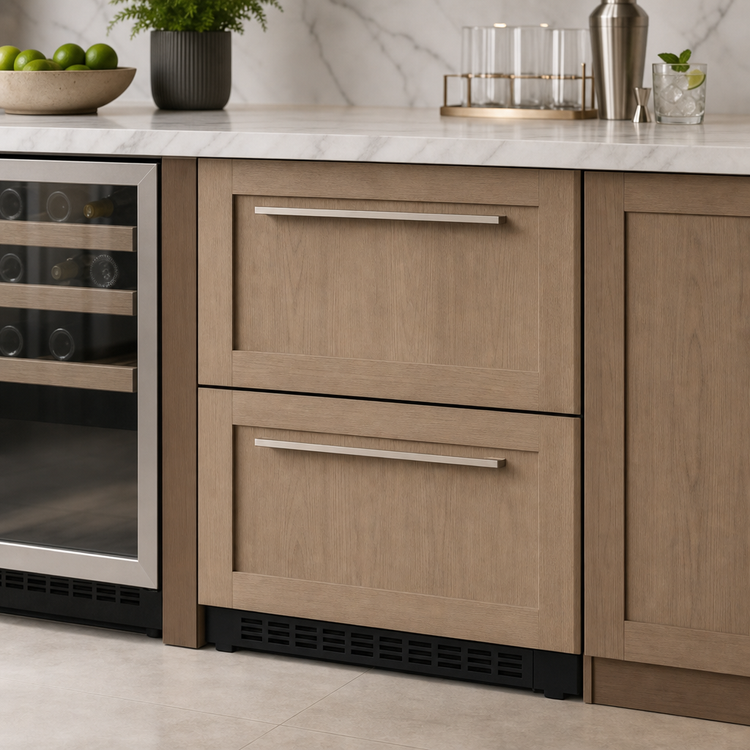 Product image #4 for KoolMore 23-Inch Panel Ready Two-Drawer Refrigerator