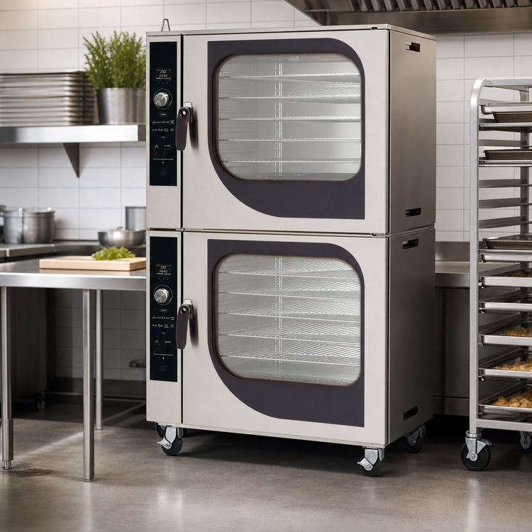 Product image #3 for Blodgett CNVX-14G DBL Double-Stack Gas Convection Oven, 2 Decks, Full-Size Pan Capacity