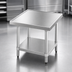 Thumbnail image #3 for Advance Tabco 36 x 30 x 24-Inch Stainless Steel Equipment Stand with Adjustable Galvanized Undershelf