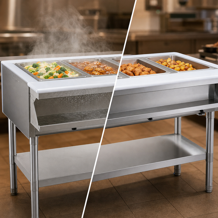 Product image #3 for Eagle Group SHT2-120-X Electric 2-Well Sealed Well Hot Food Table with Open Base, 120V