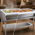 Thumbnail image #3 for Eagle Group SHT2-120-X Electric 2-Well Sealed Well Hot Food Table with Open Base, 120V