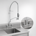 Thumbnail image #3 for Fisher Spring Pre-Rinse Unit with Add-On Faucet, 12-Inch Swing Spout, 8-Inch Backsplash Mount, Stainless Steel