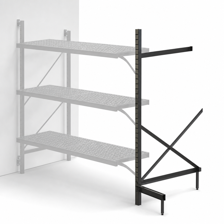 Product image #3 for Metro SmartLever Cantilevered Shelving Add-On Kit for 54 x 21-Inch Shelves, 86-3/8-Inch High