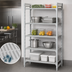 Thumbnail image #4 for Camshelving Premium 5-Shelf Stationary Starter Unit, 24 x 18 x 84 Inches, Vented and Solid, Speckled Gray