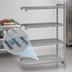 Thumbnail image #4 for Cambro Camshelving Premium Stationary 4-Tier Vented and Solid Polymer Add-On Shelving Unit, 24