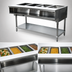 Thumbnail image #3 for Advance Tabco Triumph (Supreme) 4-Well Propane Gas Water Bath Hot Food Table with Cutting Board and Undershelf