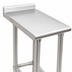 Thumbnail image #3 for Eagle Spec-Master 12 in. x 30 in. 14-Gauge Stainless Steel Filler Table with 1-1/2 in. Rear Upturn