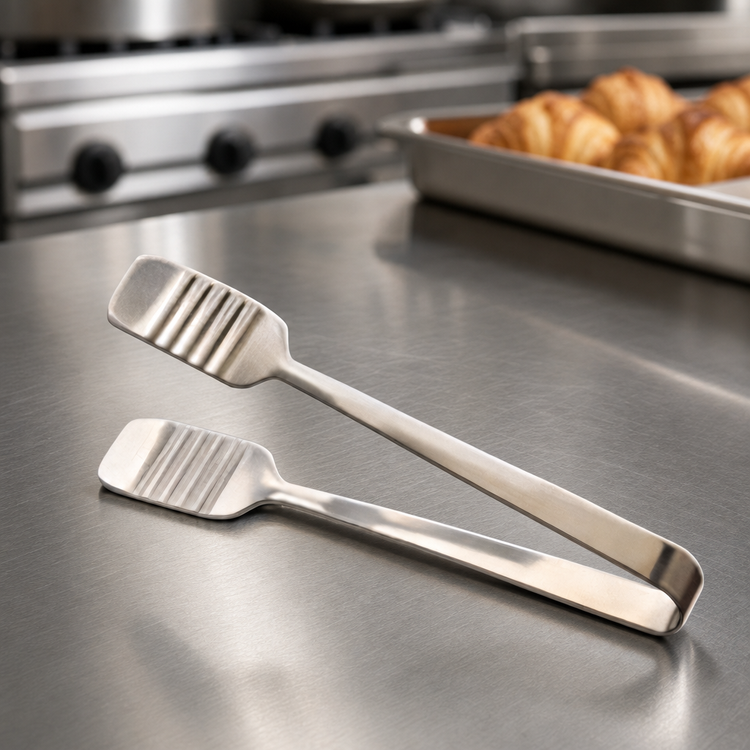Product image #3 for American Metalcraft 9-1/2-Inch Heavy-Duty Stainless Steel Pastry/Meat Tongs