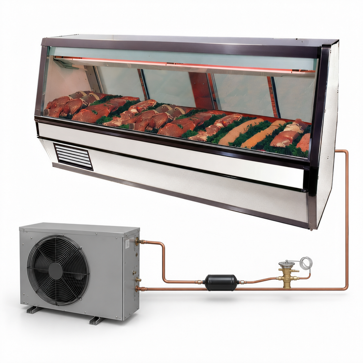Product image #3 for Howard-McCray 40E Series Remote Single-Duty Red Meat Service Case, 76-1/2 Inch, Endless Design, LED Lighting