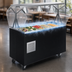 Thumbnail image #3 for Vollrath 2-Series Affordable Portable Mobile Refrigerated Cold Food Pan Buffet Station with Clear Acrylic Breath Guard and Storage Base