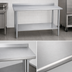 Thumbnail image #3 for Duke 30 x 30-Inch Square Stainless Steel Work Table with 1-1/8-Inch Riser and Galvanized Undershelf