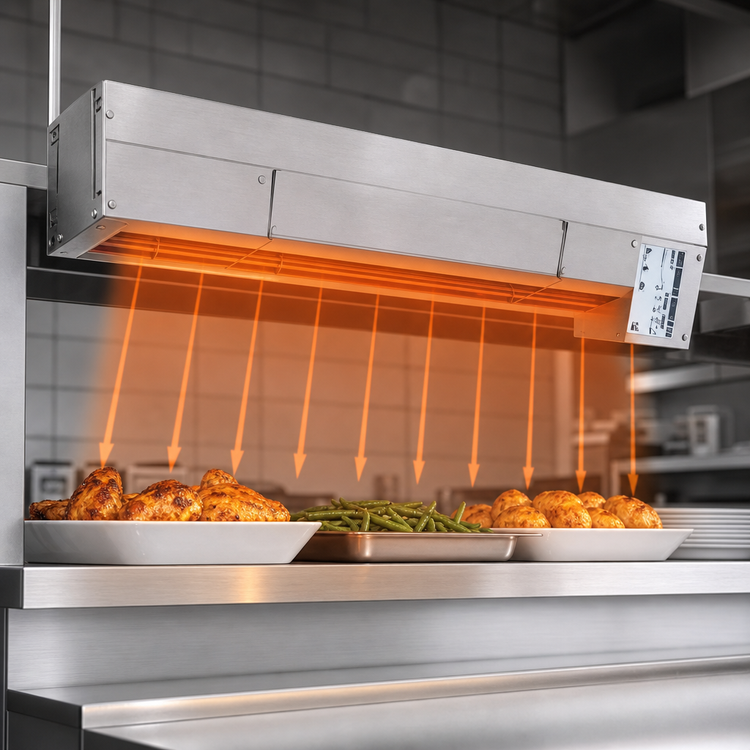 Product image #3 for Hatco Glo-Ray® 72-Inch High-Watt Unlighted Infrared Stainless Steel Strip Heater