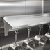 Thumbnail image #3 for John Boos Stallion 48-Inch Wall-Mount Stainless Steel Shelf with Pot Rack, 14 Gauge