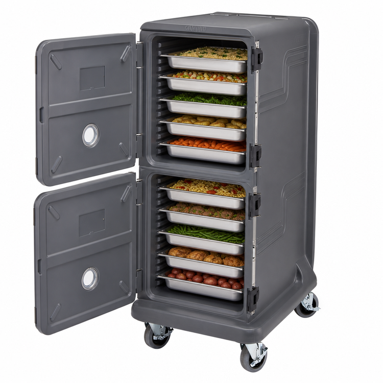 Product image #3 for Cambro Pro Cart Ultra® Front-Loading Insulated Hot Food Pan Carrier, 2-Compartment, 20-Pan Capacity