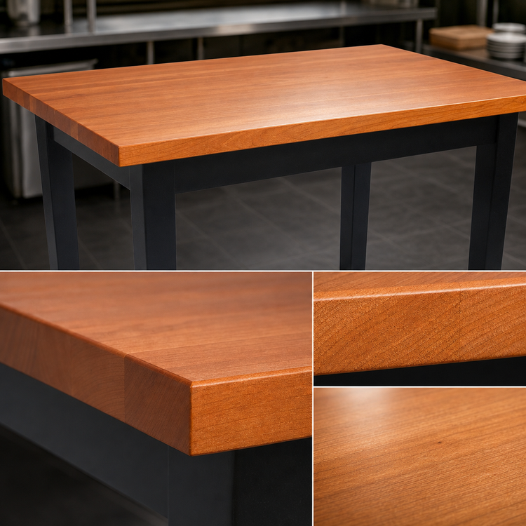 Product image #4 for John Boos Rouge et Noir Le Classique 48 x 30-Inch Island Work Table with American Cherry Edge-Grain Top