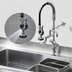 Thumbnail image #3 for T&S Brass Mini Pre-Rinse Faucet, Deck Mount, Single Hole, Low Flow Spray Valve, 6-Inch Swing Nozzle