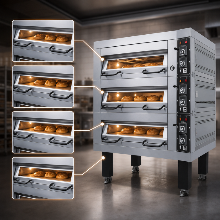 Product image #3 for Four-Deck Electric Artisan Stone Deck Oven