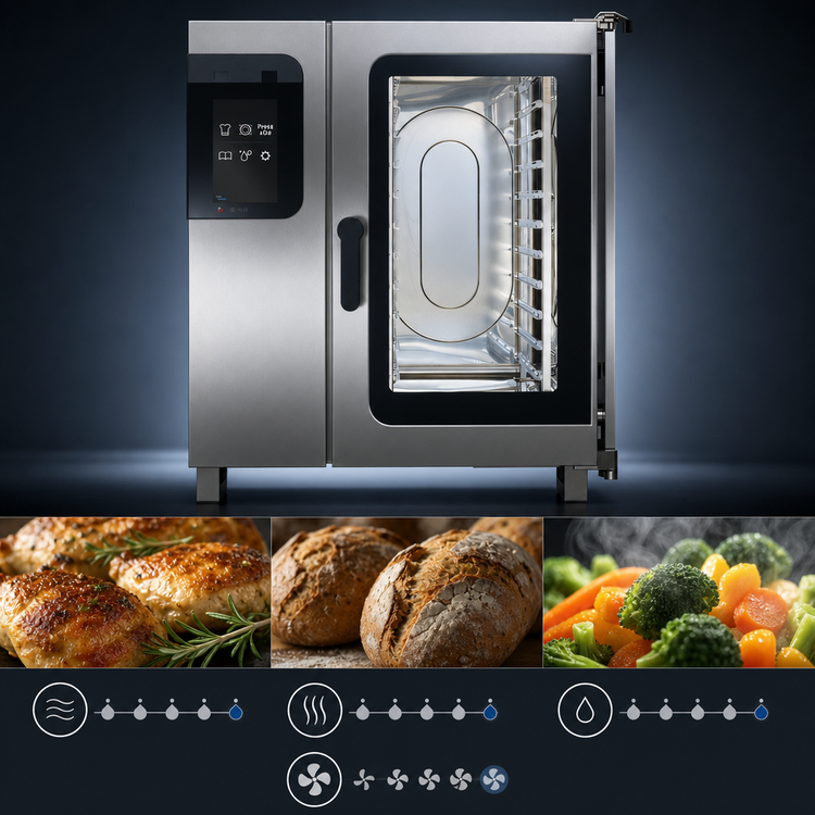 Product image #3 for Convotherm C4eT 10.10 ES-N Maxx Pro Electric Boilerless Combi Oven/Steamer with easyTouch Control