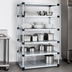 Thumbnail image #3 for Quantum 60W x 21D x 86H Solid Shelving Starter Kit with 5 Shelves