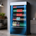Thumbnail image #3 for Turbo Air 36-Inch Vertical Air Curtain Open Display Merchandiser, 16.5 Cu. Ft., Self-Contained, Black