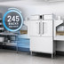 Thumbnail image #3 for Hobart CL54-BAS+BUILDUP High-Temperature Single-Tank Rack Conveyor Dishwasher