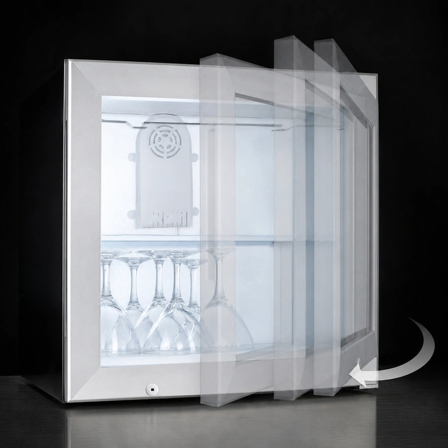 Self-Closing Glass Door