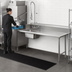 Thumbnail image #3 for Advance Tabco 83-Inch Right-To-Left Straight Soil Dishtable with Pre-Rinse Sink, 14-Gauge 304 Stainless Steel