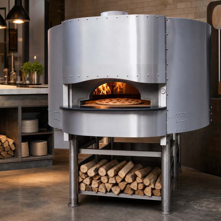 Product image #3 for Morello Forni FW150 Wood-Fired Round Pizza Oven with 59-Inch Cooking Diameter
