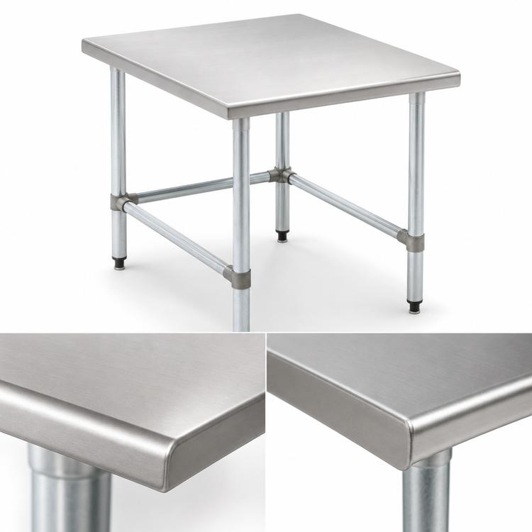 Product image #3 for Eagle TMS3036 Tubular Mixer Stand — 36" W x 30" D, 16‑Gauge 300 Series Stainless Steel Top, 600 lb Capacity