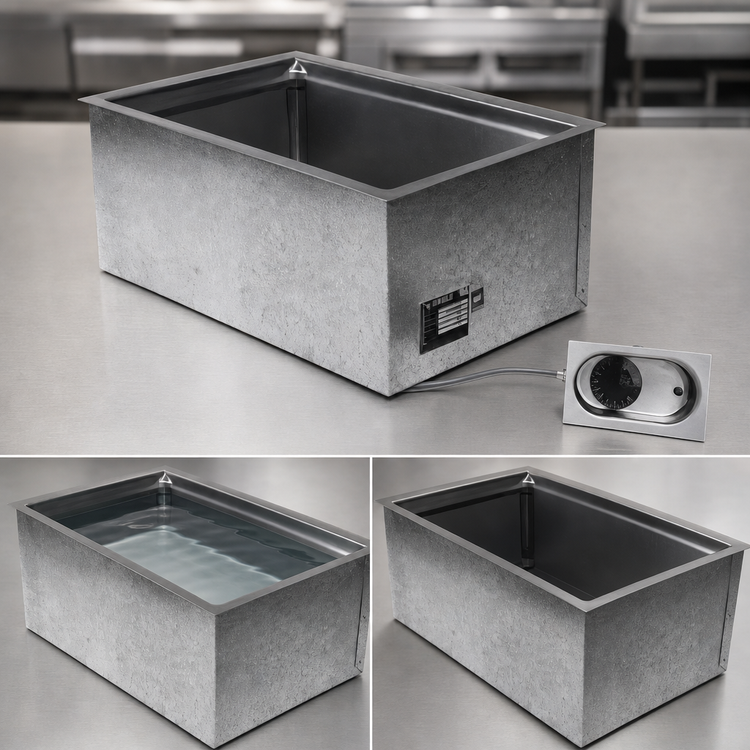 Product image #3 for Eagle Group Built-In Electric Drop-In Hot Well Food Warmer with 12 x 20 Pan Opening, Wet or Dry, 240V