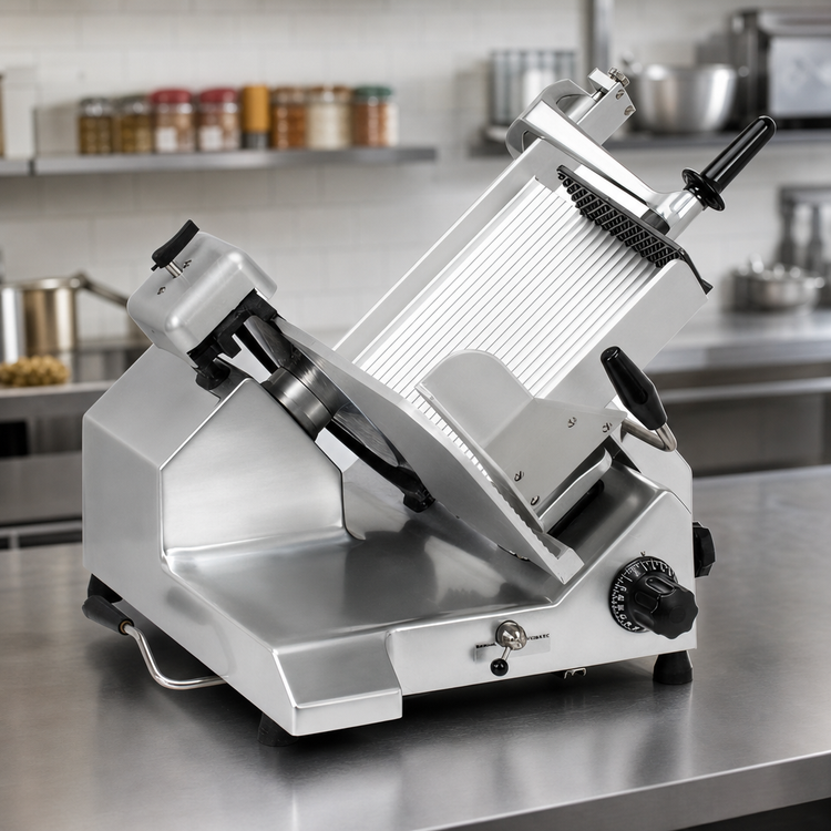 Product image #3 for Globe SG13A-07 Premium Heavy-Duty Automatic Slicer with 13-Inch Hardened Steel Knife, 220/50/1 Export, CEE 7/7 Plug