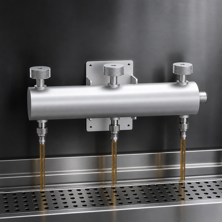 Product image #3 for 3-Product Flooded Manifold for Commercial Beer Dispensers