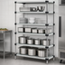 Thumbnail image #3 for Quantum 54-Inch Wide x 24-Inch Deep x 54-Inch High Solid Stainless Steel Shelving Starter Kit