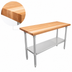 Thumbnail image #3 for John Boos SNS1836 36 Inch x 18 Inch Wood Top Work Table with Stainless Steel Legs and Adjustable Undershelf