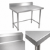 Thumbnail image #3 for BK Resources Open Base Work Table with 5-Inch Backsplash, 60 x 24 Inches, 430 Stainless Steel Top