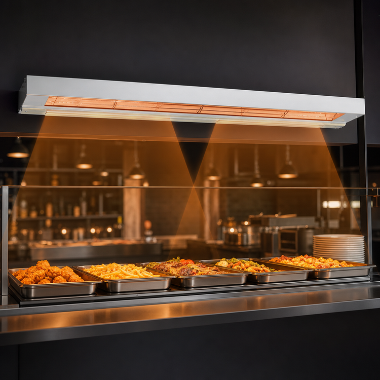 Product image #3 for Nemco 48-Inch Dual Remote-Control Infrared Strip Heater, 208V