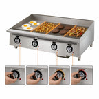 Thumbnail image #3 for Star (Middleby) Ultra-Max 848TA 48-Inch Countertop Gas Griddle, 24-Inch Cooking Surface, 1-Inch Smooth Steel Plate, 120,000 BTU