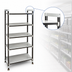 Thumbnail image #3 for Cambro Camshelving Elements XTRA High Density Top Rail Stationary Starter Unit, 54 x 24 x 81 Inch, 5-Tier Track Shelving