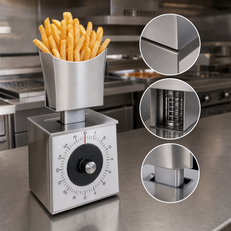 Product image #3 for Edlund Compact Series Fixed-Dial Top-Loading Portion Control Scale with French Fry/Taco Platform, 16 oz x 1/4 oz