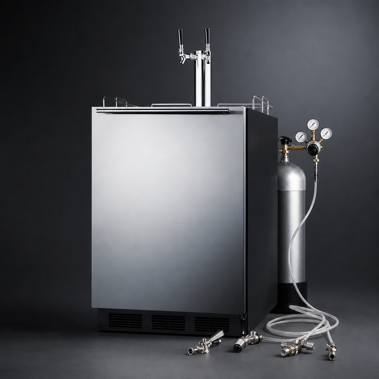 Product image #4 for Summit Commercial 24-Inch ADA-Compliant Dual Tap Draft Wine Dispenser