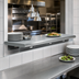 Thumbnail image #3 for Advance Tabco Single Pass-Thru Shelf, 132 Inch W x 24 Inch D, 18/430 Stainless Steel, Wall Mounted
