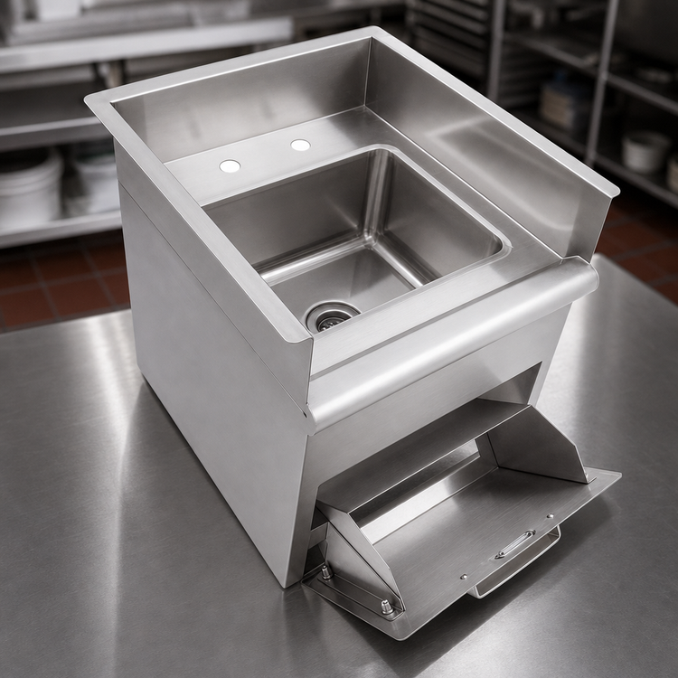 Product image #3 for John Boos Pro-Bowl Single-Compartment Drop-In Stainless Steel Sink with Towel Dispenser and Side Splashes