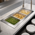 Thumbnail image #3 for Vollrath 3-Pan Short-Sided Drop-In Hot Well with Thermostatic Controls and Manifold Drain, 208-240V