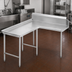 Thumbnail image #3 for Advance Tabco L-Shaped Island Clean Dishtable, 95 Inch, Left-Mount, 14-Gauge 304 Stainless Steel