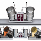 Thumbnail image #3 for Southbend (Middleby) Southbend Steam KECT-10-2 Twin Tilting Electric Countertop Kettles, 10 Gallons Each, 2/3 Jacket